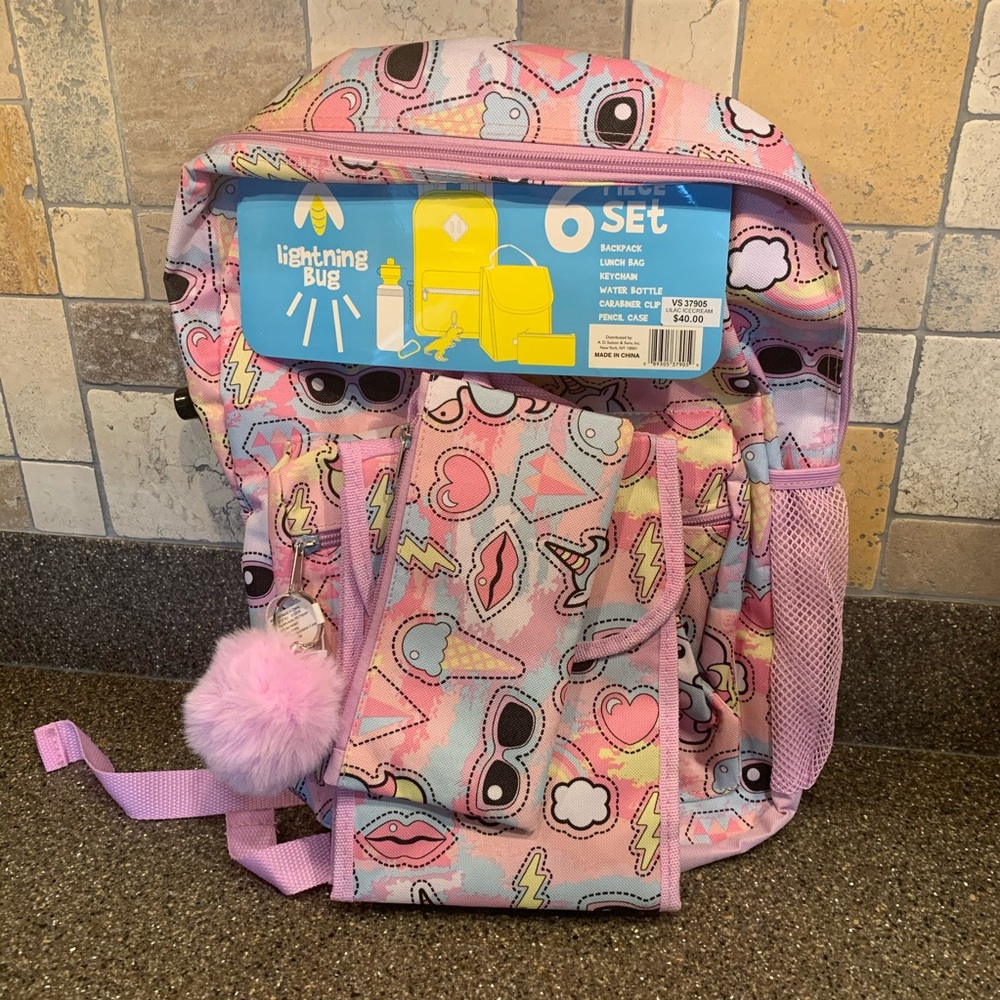 NWT 6 Piece Unicorn Backpack Set  🦄